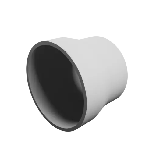 Tubing adapter STL file ⌀ 104–90 mm (Length: 80 mm)