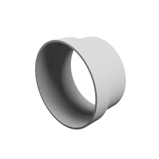 Tube adapter STL file ⌀ 90–82 mm (Length: 48 mm)