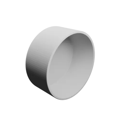 Pot STL file, inner: base Ø84 mm, top Ø84 mm, height 40 mm - wall thickness 3 mm