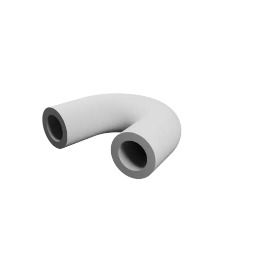 Fichier 3D STL Coude de tube 165° ⌀ext: 14 mm ⌀int: 9 mm épaisseur: 2.5 mm