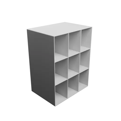fichier STL Casier de rangement 9 tiroirs 65×90×150 mm, épaisseur: 2 mm