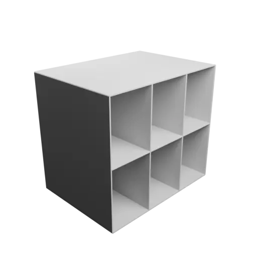 Fichier STL Casier de rangement 6 tiroirs 65×90×150 mm, épaisseur: 2 mm