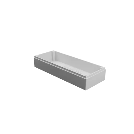 Enclosure with screw-mounted lid STL file: 180×70×36 mm (with ventilation on the lid and under the enclosure)