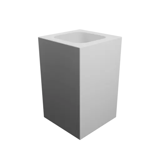 Box STL 3D file with dimensions 50×50×100 mm