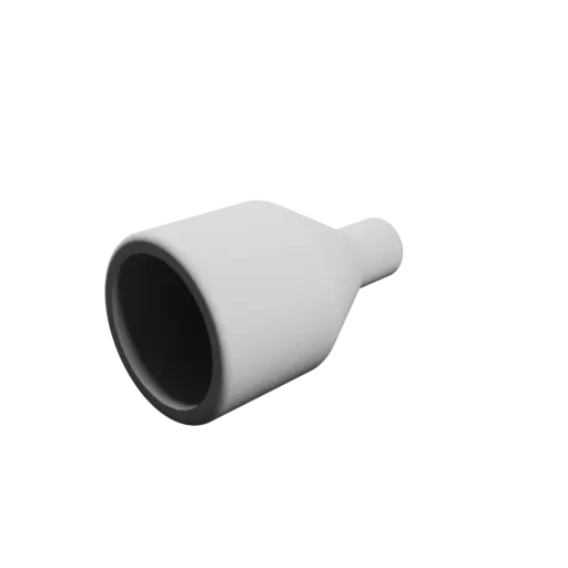 Tube adapter STL file ⌀ 26–10 mm (Length: 45 mm)