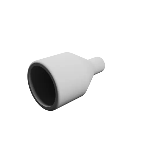 Tube adapter STL file ⌀ 26–10 mm (Length: 45 mm)