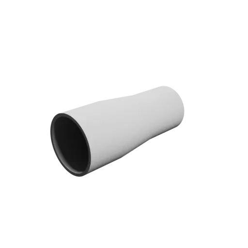 Tubing adapter STL 3D file ⌀ 39–33 mm (Length: 90 mm)