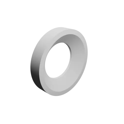 Washer / Flat Gasket STL file ⌀ID: 9 mm ⌀OD: 16 mm thickness: 3 mm + chamfer