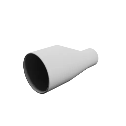 Tubing adapter STL 3D file ⌀ 100–51 mm (Length: 180 mm)