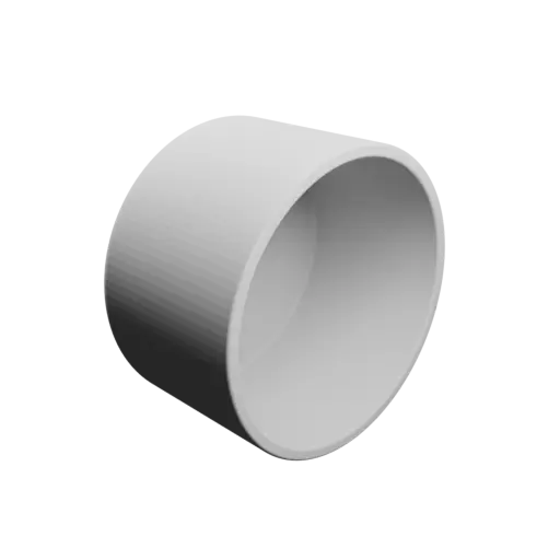 Bowl STL file, inner: base Ø64 mm, top Ø64 mm, height 40 mm - wall thickness 3 mm