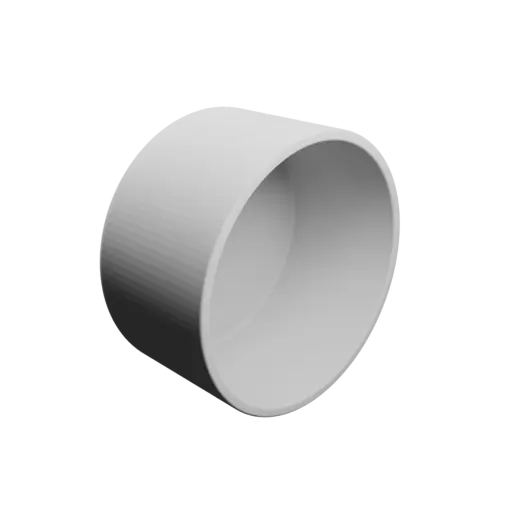 Bowl STL file, inner: base Ø72 mm, top Ø72 mm, height 40 mm - wall thickness 3 mm