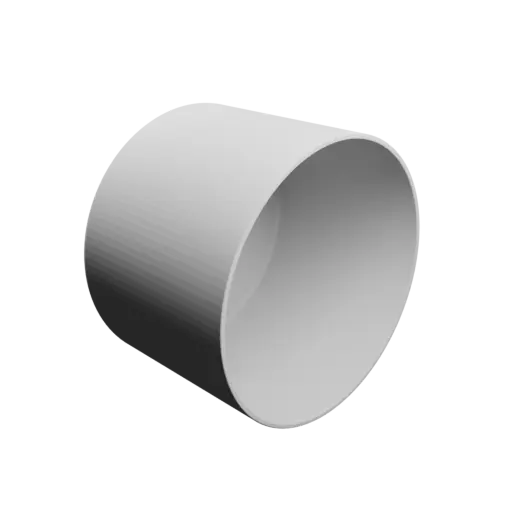 Container STL 3D file, inner: base Ø55 mm, top Ø55 mm, height 40 mm - wall thickness 1 mm