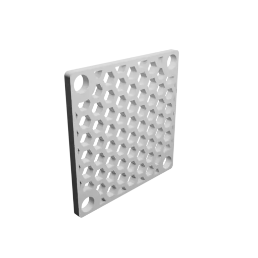 fichier STL grille de protection entraxe: 30x30mm, maille: 3mm - Ø4mm