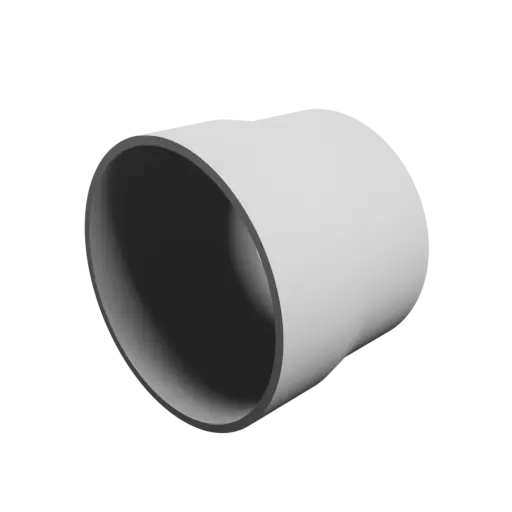 Tube adapter STL file ⌀ 64–60 mm (Length: 50 mm)