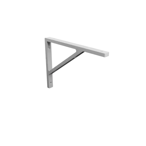 L-bracket 200×150 mm STL 3D file, thickness 8 mm, hole diameter 5 mm