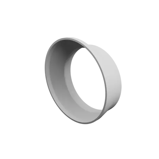 Tube adapter STL 3D file ⌀ 102–82 mm (Length: 25 mm)