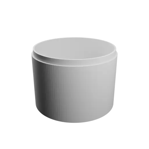 fichier STL Boîte ronde avec couvercle ⌀ 80 mm - Hauteur: 60 mm, Coque: 3 mm