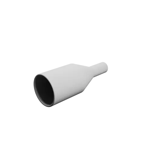 Tubing adapter STL file ⌀ 40–16 mm (Length: 110 mm)