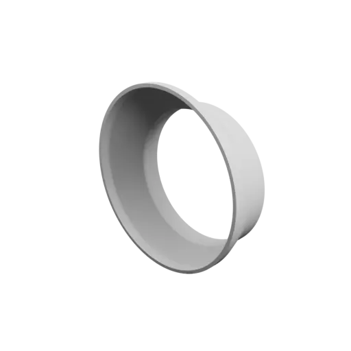 Tube adapter STL 3D file ⌀ 104–80 mm (Length: 25 mm)