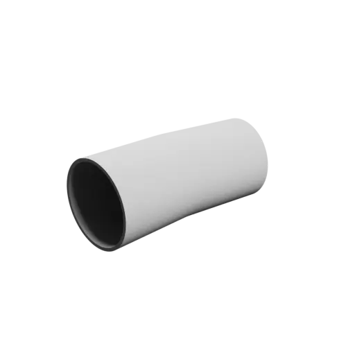 Tube elbow STL file 9° ⌀OD: 76 mm ⌀ID: 70 mm thickness: 3 mm