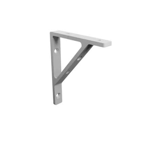 Angle bracket 100×120 mm STL file, thickness 5 mm, hole diameter 6 mm
