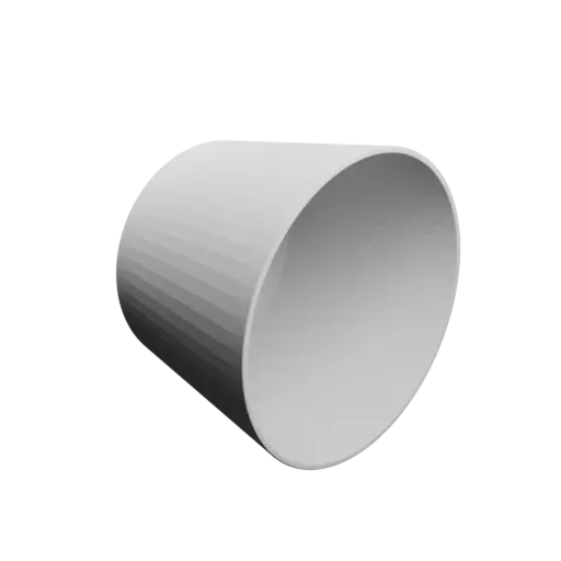 Pot STL file, inner: base Ø120 mm, top Ø150 mm, height 110 mm - wall thickness 3 mm
