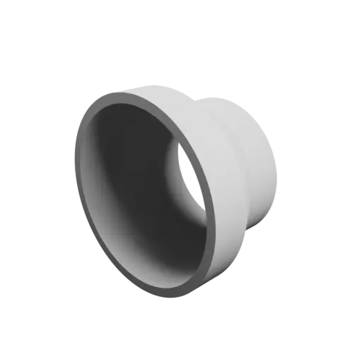 Tubing adapter STL file ⌀ 100–75 mm (Length: 60 mm)