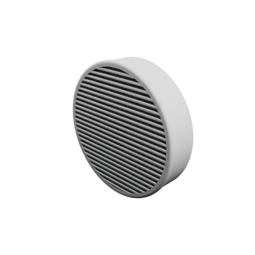 Round air vent STL 3D file ∅ 100 mm, slat angle: 10°