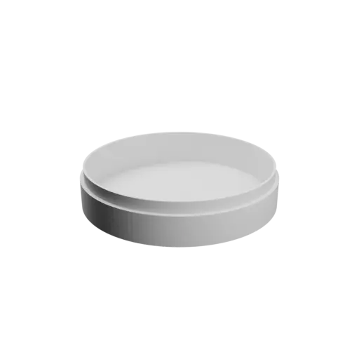 fichier 3D STL Boîte ronde avec couvercle ⌀ 85 mm - Hauteur: 20 mm, Coque: 2.4 mm