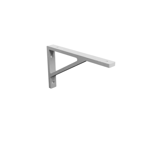 Corner bracket 200×120 mm STL 3D file, thickness 8 mm, hole diameter 6 mm