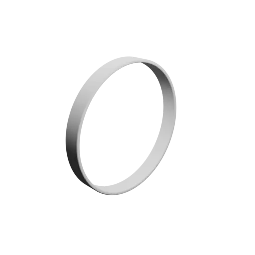 Washer / Flat Gasket STL 3D file ⌀ID: 40 mm ⌀OD: 42 mm thickness: 5 mm + fillets