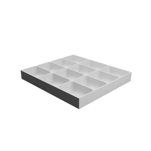 Multi-compartment box STL 3D file: 12 compartments of 90×60×30 mm