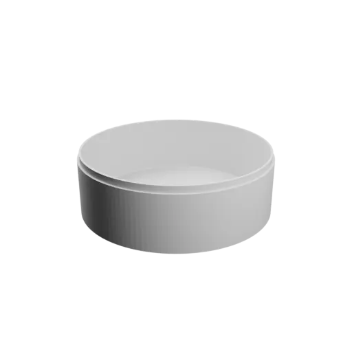 fichier 3D STL Boîte ronde avec couvercle ⌀ 145 mm - Hauteur: 50 mm, Coque: 3 mm