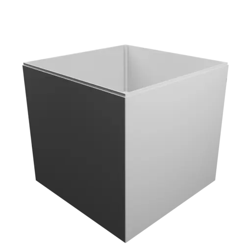 Enclosure with screw-mounted lid STL 3D file: 300×300×300 mm