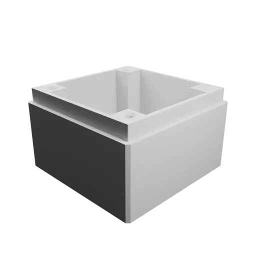 Enclosure with screw-mounted lid STL 3D file: 50×50×35 mm