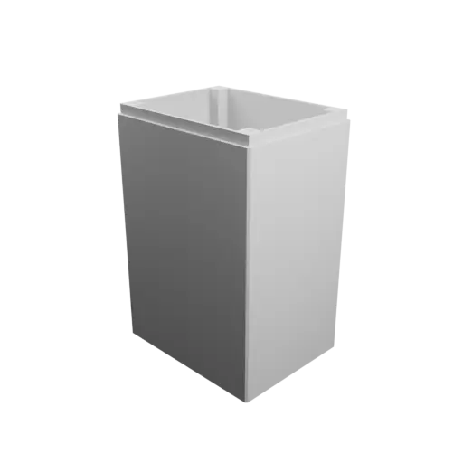 Enclosure with screw-mounted lid STL 3D file: 90×70×140 mm (with ventilation on the lid and under the enclosure)