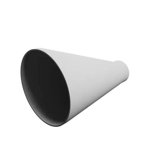 fichier 3D STL Raccord de tuyau ⌀ 300-100 mm (Longueur : 350 mm)