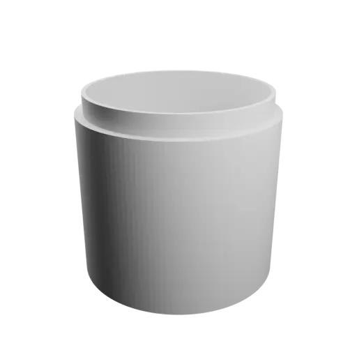 Round box with lid STL 3D file ⌀ 50 mm - Height: 50 mm, Shell: 3 mm