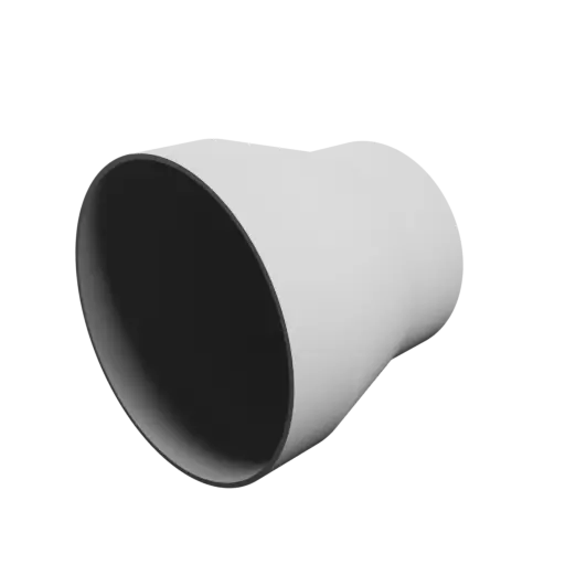 Tubing adapter STL 3D file ⌀ 120–93 mm (Length: 110 mm)