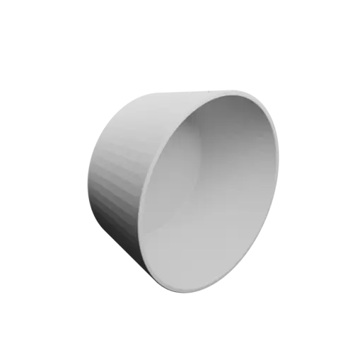 Bowl STL 3D file, inner: base Ø65 mm, top Ø80 mm, height 40 mm - wall thickness 2 mm
