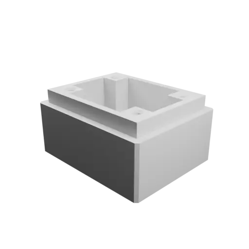 Enclosure with screw-mounted lid STL file: 50×40×30 mm
