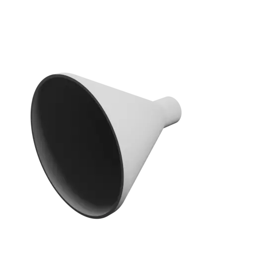 Tubing adapter STL 3D file ⌀ 100–24 mm (Length: 105 mm)