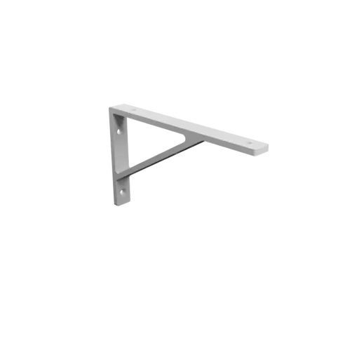 Right-angle bracket 200×120 mm STL file, thickness 6 mm, hole diameter 6 mm