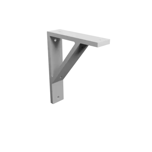 Support bracket 200×250 mm STL file, thickness 12 mm, hole diameter 8 mm