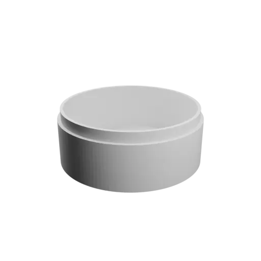 Round box with lid STL 3D file ⌀ 70 mm - Height: 30 mm, Shell: 3 mm