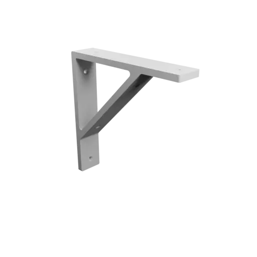 Corner bracket 180×180 mm STL 3D file, thickness 8 mm, hole diameter 5 mm