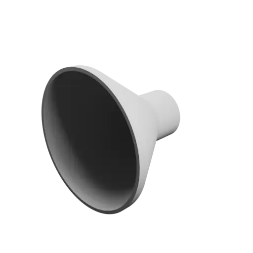 Tubing adapter STL 3D file ⌀ 80–30 mm (Length: 63 mm)