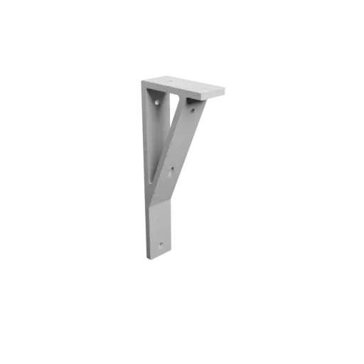 L-bracket 100×250 mm STL file, thickness 8 mm, hole diameter 6 mm