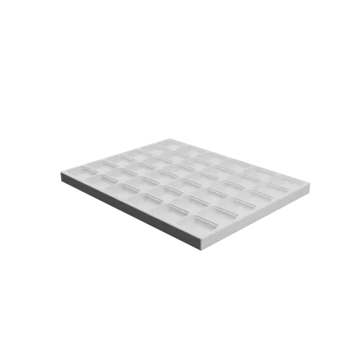 Color-coded compartment box STL file: 36 compartments of 20×15×5 mm