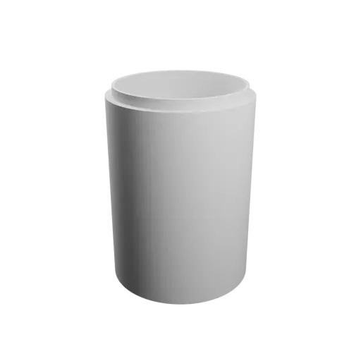 Round box with lid STL 3D file ⌀ 75 mm - Height: 110 mm, Shell: 5 mm
